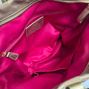 Coach Poppy C Daisy Applique Gold Gliter Pocket Tote Bag F21101