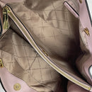 Michael Kors MK Teagen Pebble Leather Long Drop Large Satchel Purse Shoulder Bag