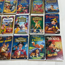 (25) Walt Disney Clamshell Movie Video Home VHS Tapes Lot