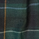 Talbots Womens Green Plaid Wool Fringe Wrap Midi Skirt