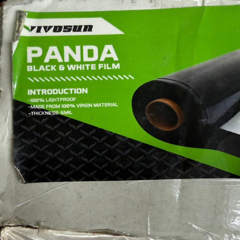 reflective tarp Vivosun Panda Film Black and White 6 Mil 10'x100' Reflective Tarp Poly