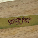 Southern Colonial Solid Cherry Wood Record Album Vinyl Storage Cabinet End Table