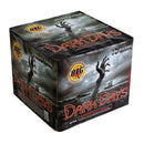 Big Fireworks Dark Days 16 Shot 500 Gram Silver Glittering Tail To Peonies & White Crackling Strobe Finale Cake Box