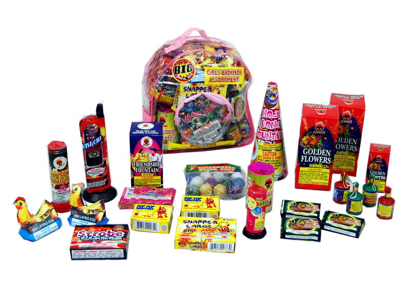 Big Fireworks Girls Backpack Assortment