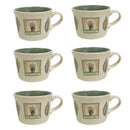 (6) Pfaltzgraff Naturewood Flat Cups 2.75" Tea Coffee Mug