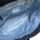 Coach Poppy Signature Denim Blue Patchwork Heart Leather Shoulder Tote Bag 17054