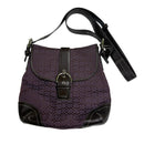 Coach Signature Monogram Convertible Crossbody Shoulder Purse Bag F3k-6376
