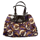 Coach Madison Chainlink Carryall Purple Multicolor Shoulder Tote Bag 15675
