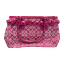 Coach Hibiscus Hampton Signature Carryall Purse Shoulder Bag F13068