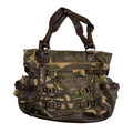 B. Makowski Kimberly Camouflage Camo Leather Hobo Tote Shoulder Bag