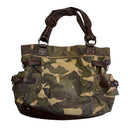 B. Makowski Kimberly Camouflage Camo Leather Hobo Tote Shoulder Bag