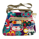 Coach Poppy Signautre Graffiti Hobo Crossbody Shoulder Purse Bag H1271-F21362