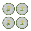 (4) Josephine Bavaria Handpainted Marechal Niel Rose Flower 7 3/4" Salad Plates