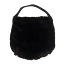 Bath & Body Works Brown Faux Fur Purse Hobo Shoulder Tote Bag