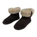 Bearpaw Abby Women's Suede Sheepskin Wool Fur Slip On Ankle Boots