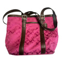Coach Signature C Hampton Pink Handbag Tote Bag F13023