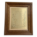 The Lords Prayer 16"x19" Wood Framed Gold Foil Art Print