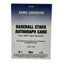 Kerry Carpenter 2026 Topps Baseball Stars Auto Blue /150 Baseball Card BSA-KCA