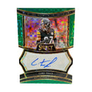 Cory Trice 2024 Panini Select Green Prizm Auto /5 Die-Cut Football Card SP-CTE