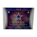 Jaydon Blue 2025 Panini Origins Rookie Jumbo Jersey Patch Auto RPA Football Card RJJ-JBE