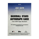 Colt Keith 2026 Topps Baseball Stars Auto Baseball Card BSA-CK