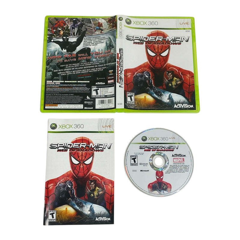 Spider-Man Web of Shadows Microsoft Xbox 360 Video Game