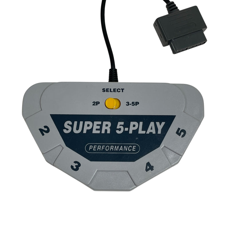 Performance Super Nintendo SNES Super 5-Play Controller Multi-Tap Adapter