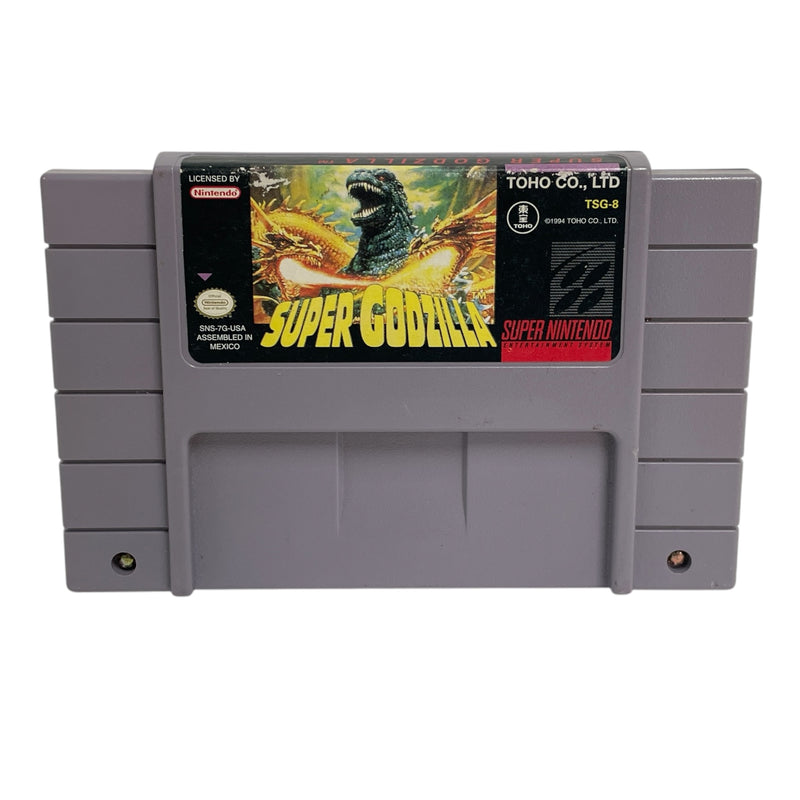 Super Godzilla Super Nintendo SNES Video Game Cartridge