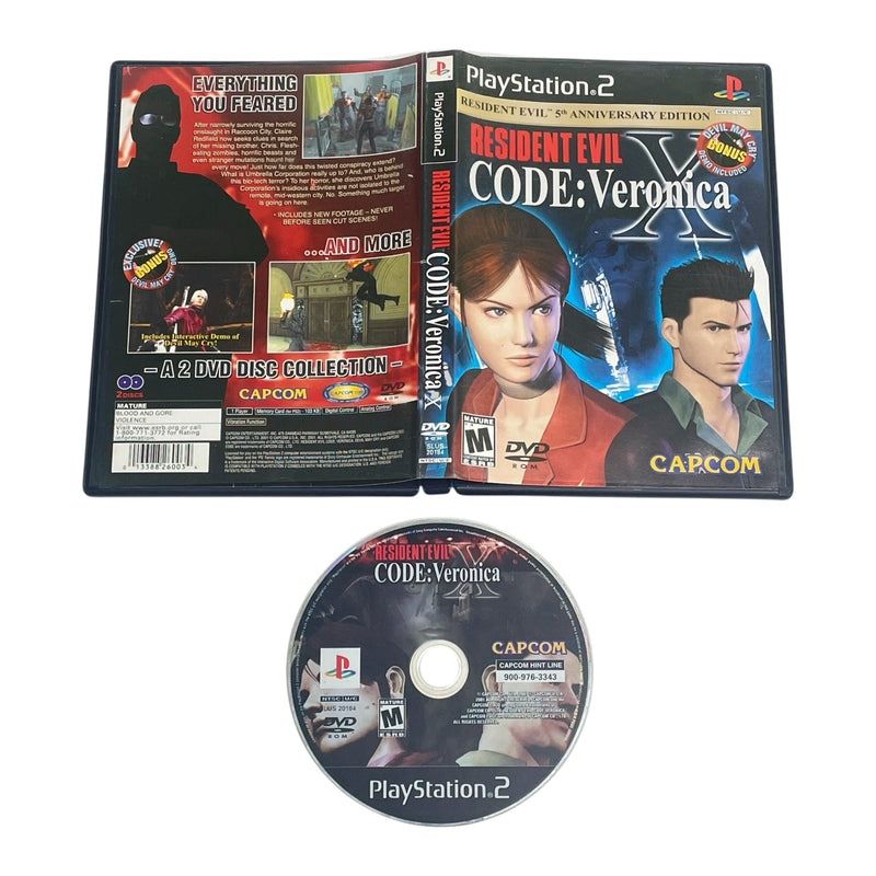 Resident Evil Code Veronica X 5th Anniversary Sony Playstation 2 PS2 Video Game