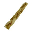 5"-6" Natural Dog Chew Treat Beef Cow Collagen Braided Stick (25-35g)