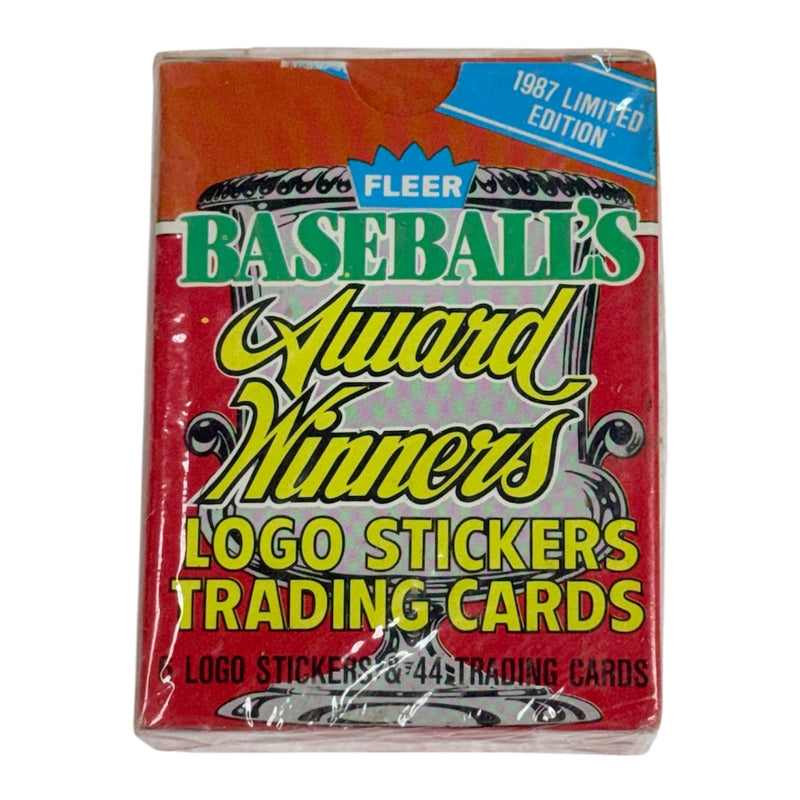 1987 fleer limited edition baseball cards Modern Baseball's Award Winners Logo Stickers I am not a Size:6.3*8.8 cm (R3 Rounded Corners)(Double sided different design) (SZ#HY6G17F) Coastal Sports Cards | celebrity