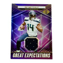 DK Metcalf 2023 Panini Illusions Great Expectations Worn/Used Patch Football Card GE-DME