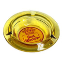 Best Western Hotel Motel Vintage Advertising 4.5" Amber Glass Ashtray
