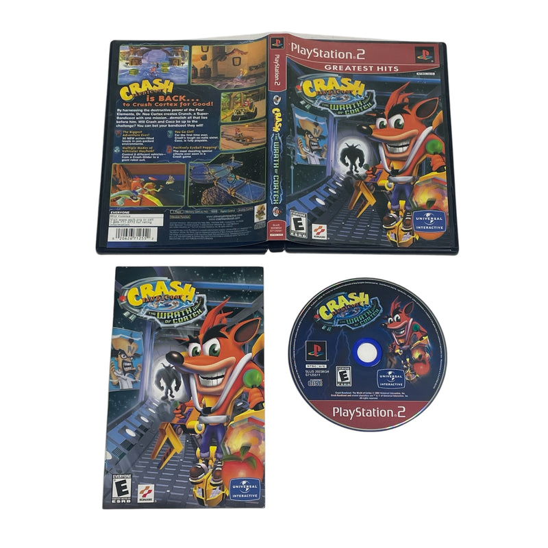 Crash Bandicoot The Wrath of Cortex Greatest Hits Sony Playstation 2 PS2 Video Game