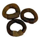 3"-4" Natural Dog Chew Treat Cow Beef Collagen Donut Rings 3 Pack