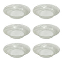 (6) Lalique Bourgueil France Crystal Glass 3" Butter Pat Sale Celler Dishes