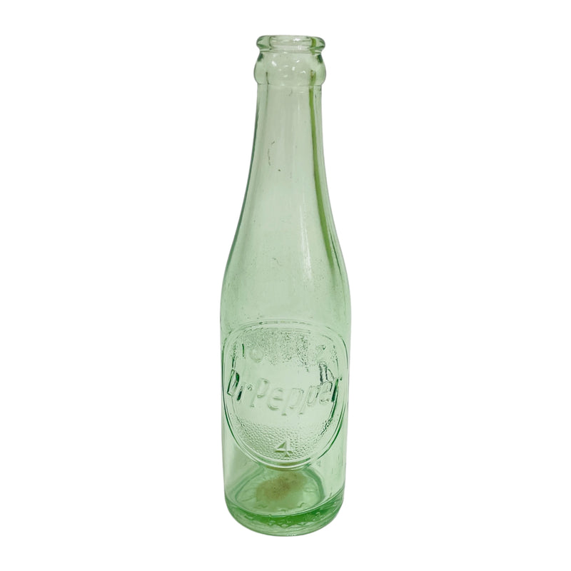 Dr Pepper 10 2 4 Clock Greenville SC Embossed Green 6 oz Empty Glass