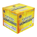 Big Fireworks Liquid Sunshine 10 Shot 500 Grams Willow Breaks w/ Colored Pistols & Strobes Cake Box
