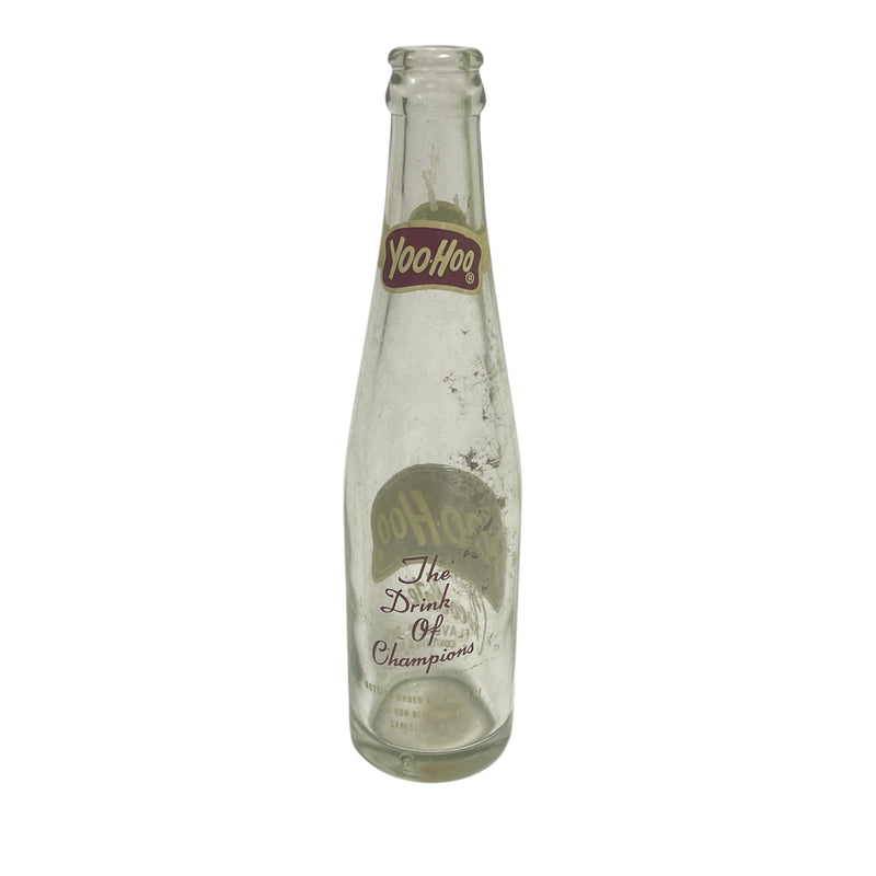 Yoo-Hoo Chocolate Flavored Drink of Champions 8 oz Empty Glass Bottle