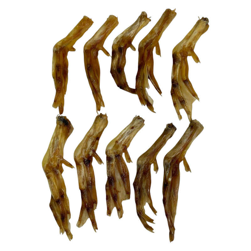 (10) Natural Dog Chew Treat Duck Feet