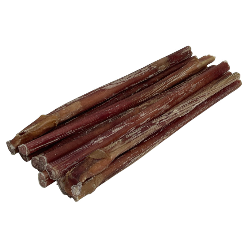 9"-12" Natural Dog Chew Treat Beef Cow Bull Bully Stick 1 lb. Bag