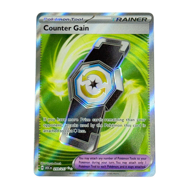 counter gain pokemon card 2026 Ascended Heroes Ultra Rare Trainer 259 version:Counter Blitz Packs Pokemon Tool All Pokémon Pikachu - 20/108 (Build-A-Bear