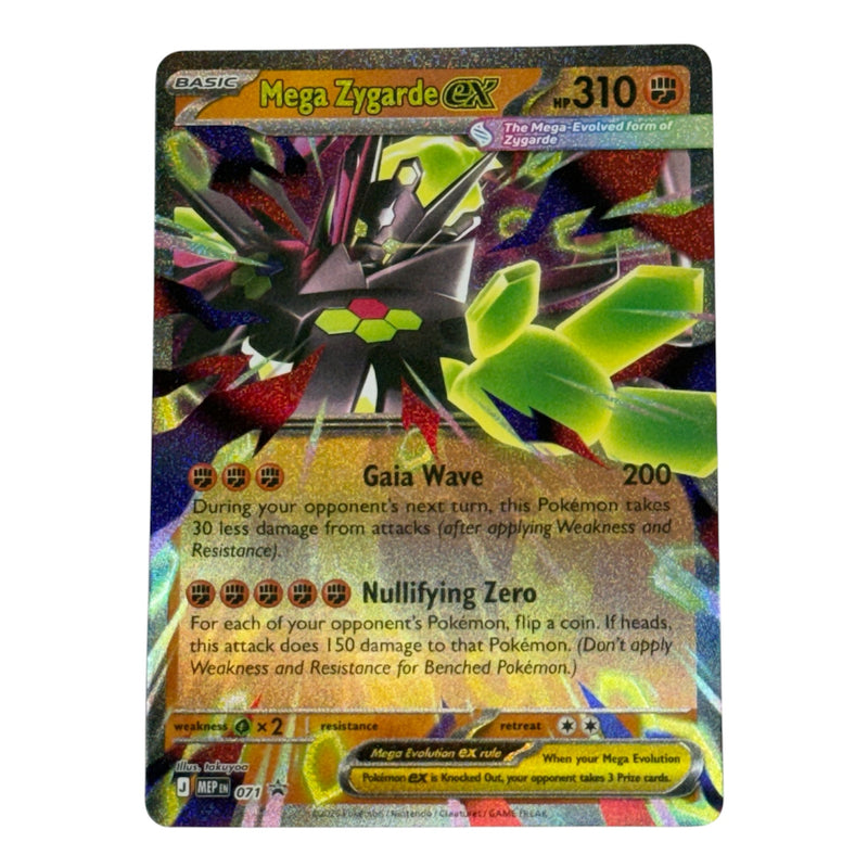 Mega Zygarde ex Pokemon 2025 Mega Evolutions Black Star Promo Card #07