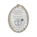 Vice Postulator Cloth Touched Tomb of Fr. Solanus Casey Last Words "I Give My Soul To Jesus Christ" Beige Relic