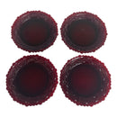 (4) Avon 1876 Cape Cod Collection Ruby Red 7.5" Dessert Salad Plates