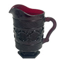 Avon 1876 Cape Cod Collection Ruby Red 48 oz Footed Pitcher