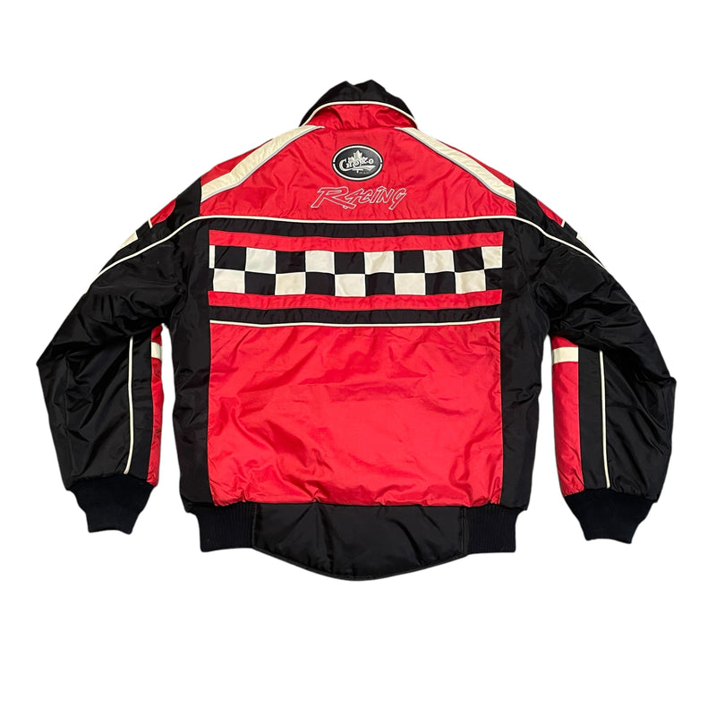 Choko Racing Hot Rider Storm Proof Mens Checkered Flag Snowmobile Jacket