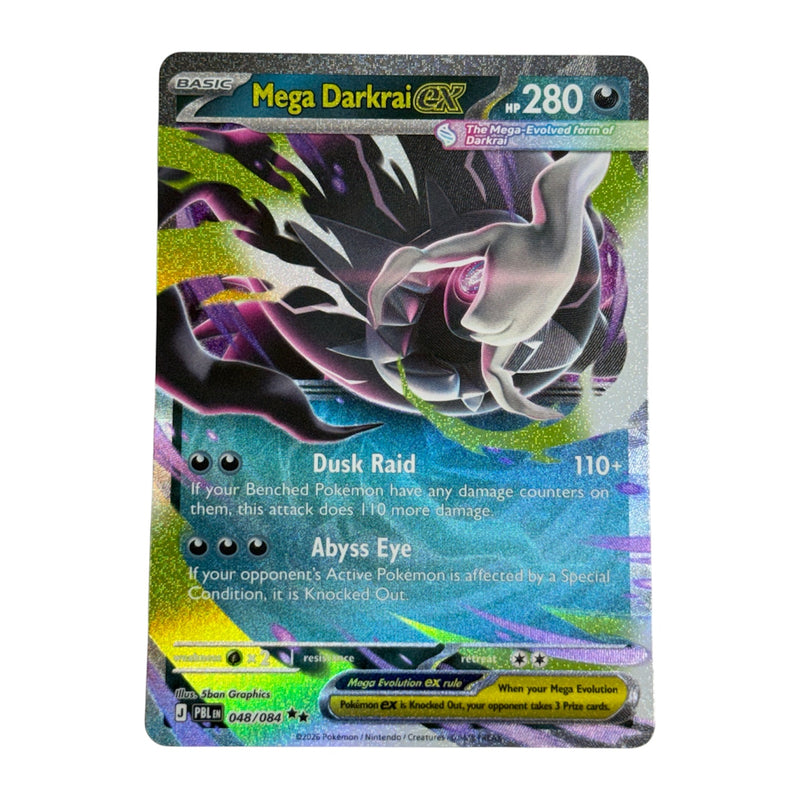 black and blue rare mega ex pokemon cards Darkrai 2026 Pitch Double Card 048/084 School supplies this card is the Starter Deck 2018 (ST18) Deck:Revival Trance