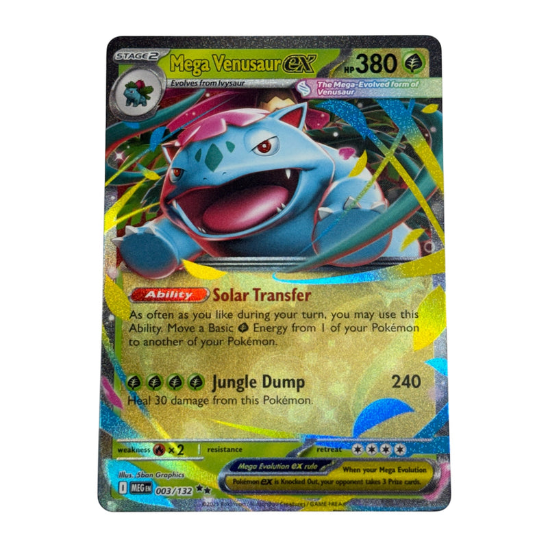 Mega Venusaur ex Pokemon 2025 Mega Evolutions Double Rare Card 003/132