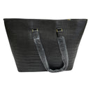 Adrienne Vittadini Mixed Media Collection Business Travel Deluxe Python Snake Skin Workbook Tote Bag